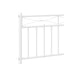 sengeramme med sengegavl 100x200 cm metal hvid