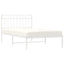 sengeramme med sengegavl 107x203 cm metal hvid