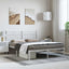 sengeramme med sengegavl 135x190 cm metal hvid