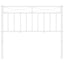 udskiftningsgavl 100 cm metal hvid