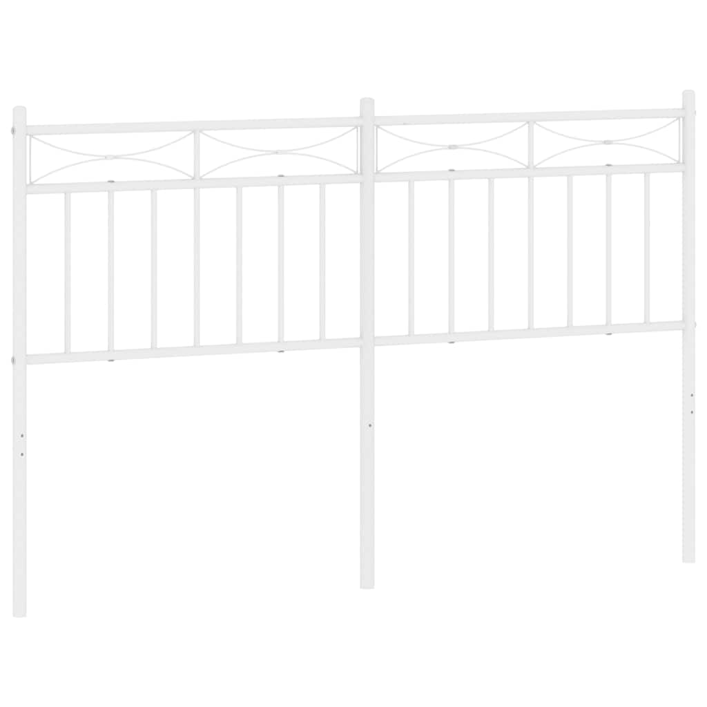 udskiftningsgavl 135 cm metal hvid