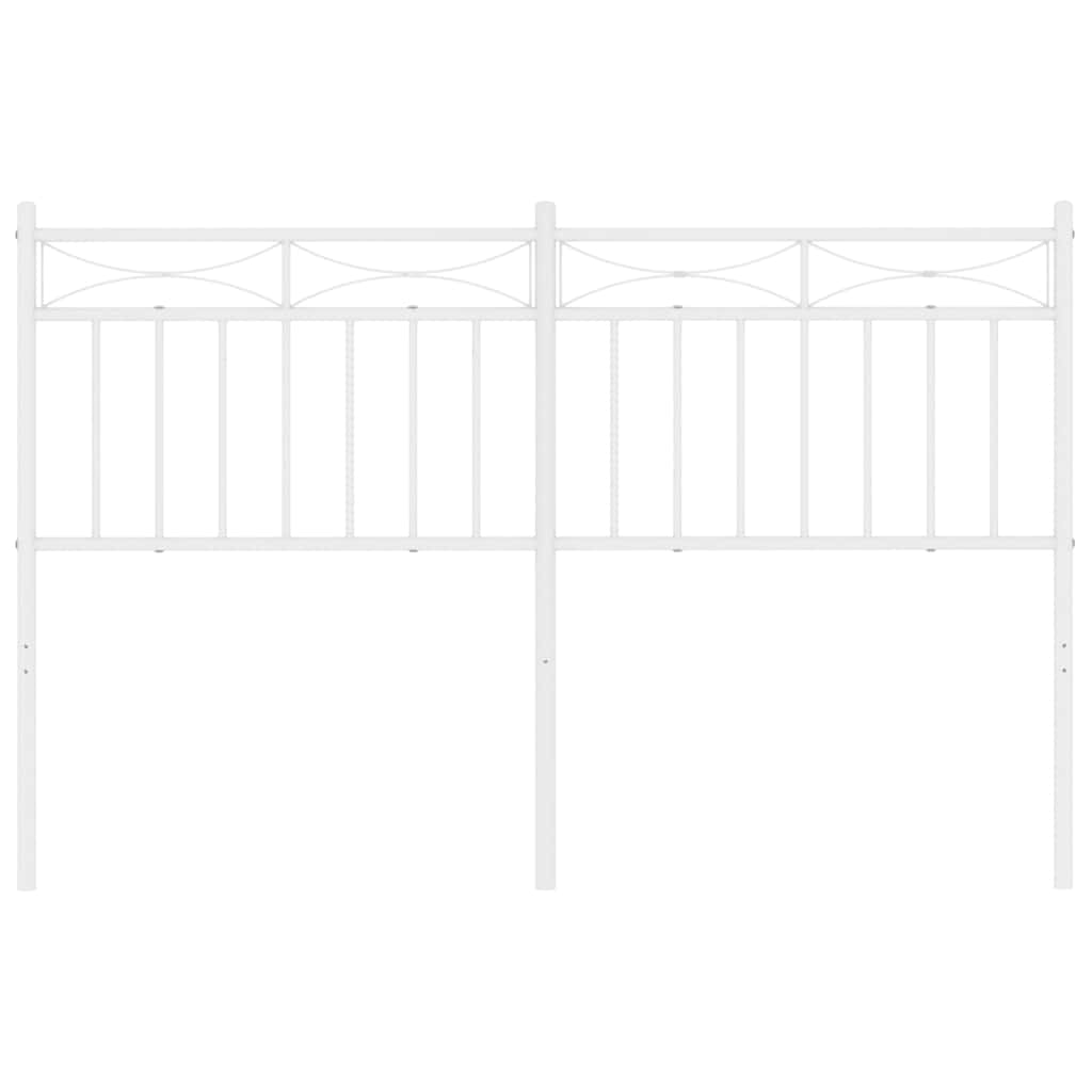 udskiftningsgavl 135 cm metal hvid