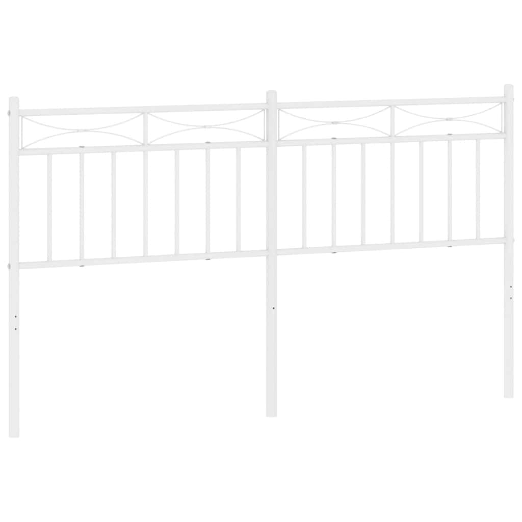 udskiftningsgavl 150 cm metal hvid