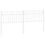 udskiftningsgavl 200 cm metal hvid