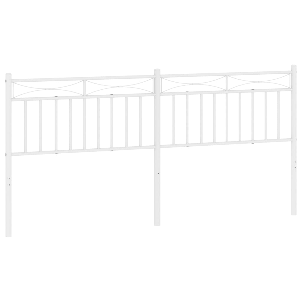 udskiftningsgavl 200 cm metal hvid