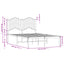sengeramme med sengegavl 120x190 cm metal sort