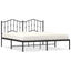 sengeramme med sengegavl 183x213 cm metal sort