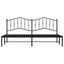 sengeramme med sengegavl 193x203 cm metal sort