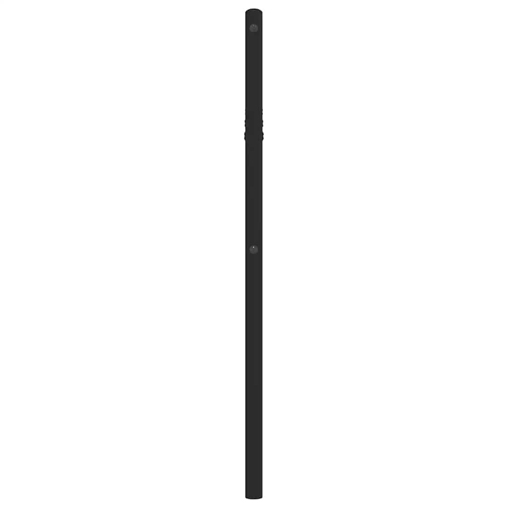 udskiftningsgavl 100 cm metal sort