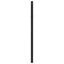 udskiftningsgavl 107 cm metal sort