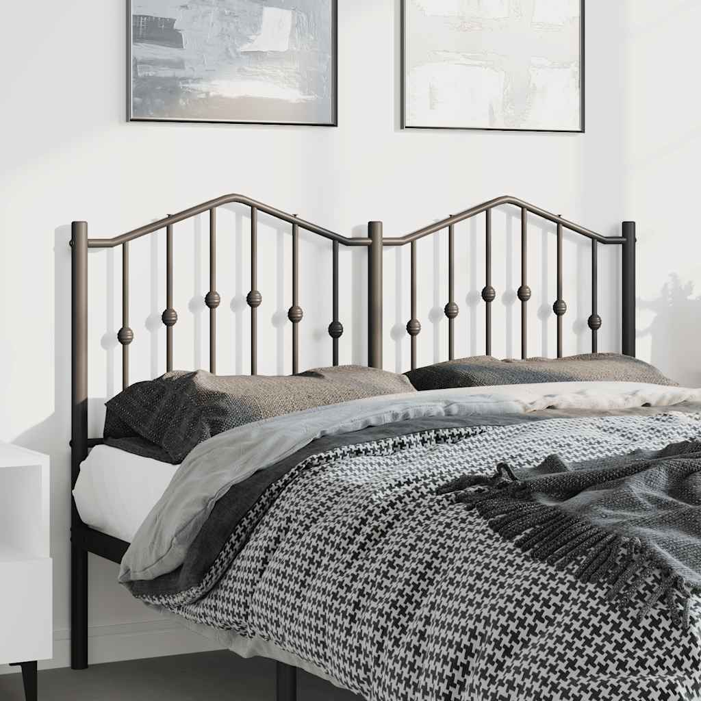 udskiftningsgavl 135 cm metal sort