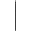 udskiftningsgavl 140 cm metal sort