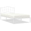 sengeramme med sengegavl 107x203 cm metal hvid