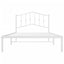 sengeramme med sengegavl 107x203 cm metal hvid