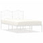 sengeramme med sengegavl 120x190 cm metal hvid