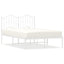 sengeramme med sengegavl 120x200 cm metal hvid