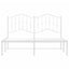 sengeramme med sengegavl 140x190 cm metal hvid