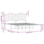 sengeramme med sengegavl 150x200 cm metal hvid