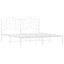 sengeramme med sengegavl 160x200 cm metal hvid