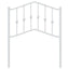 udskiftningsgavl 75 cm metal hvid