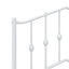 udskiftningsgavl 80 cm metal hvid