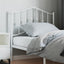 udskiftningsgavl 90 cm metal hvid