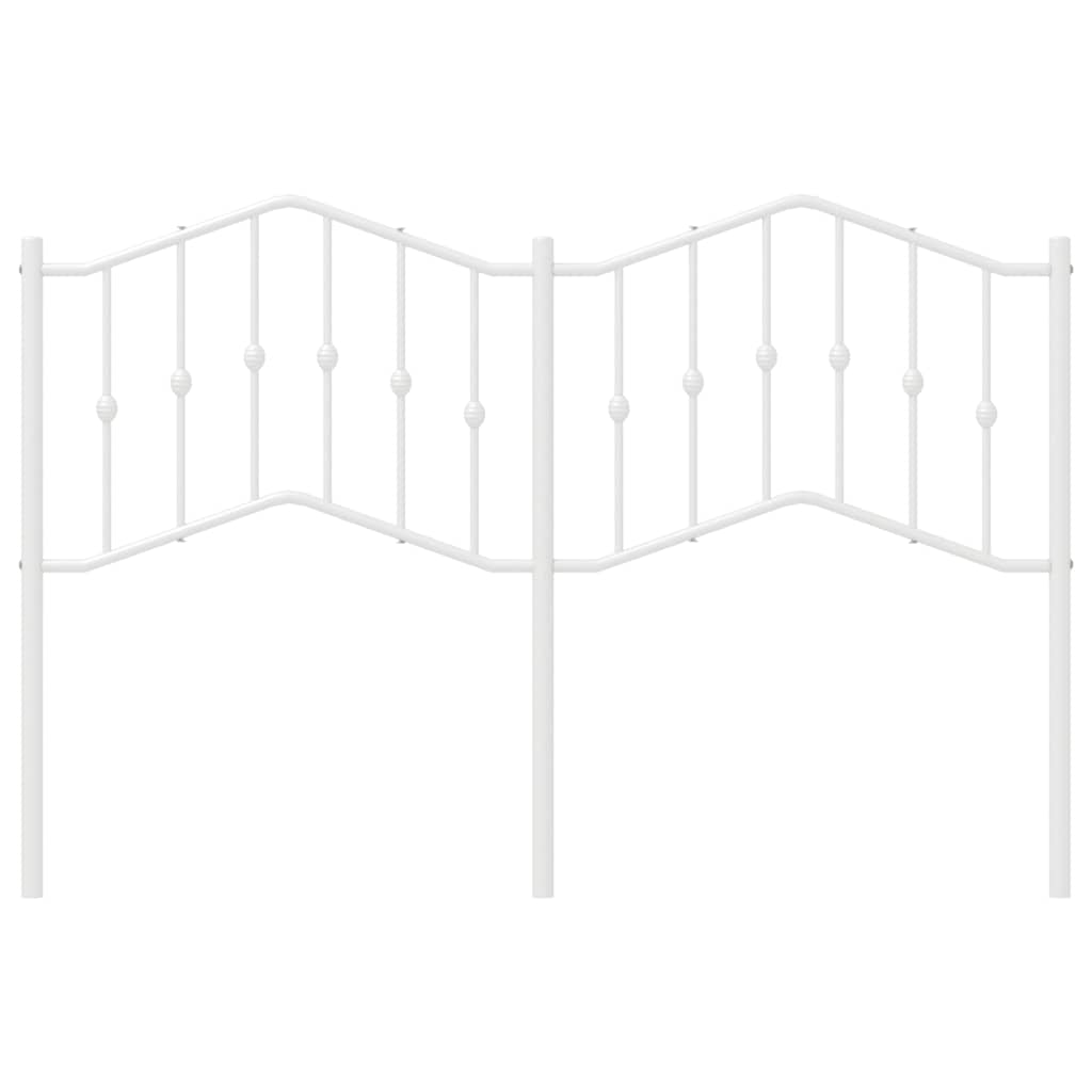 udskiftningsgavl 135 cm metal hvid