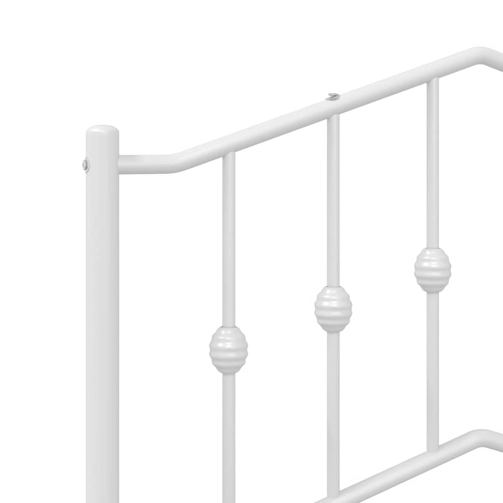 udskiftningsgavl 135 cm metal hvid