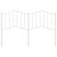 udskiftningsgavl 140 cm metal hvid