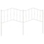 udskiftningsgavl 160 cm metal hvid