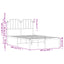 sengeramme med sengegavl 120x190 cm metal sort
