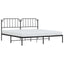 sengeramme med sengegavl 193x203 cm metal sort