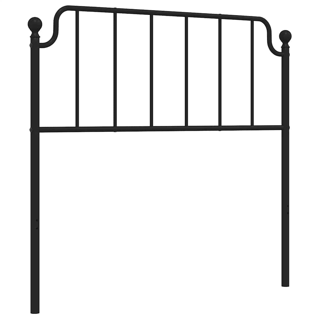 udskiftningsgavl 100 cm metal sort
