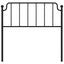 udskiftningsgavl 100 cm metal sort