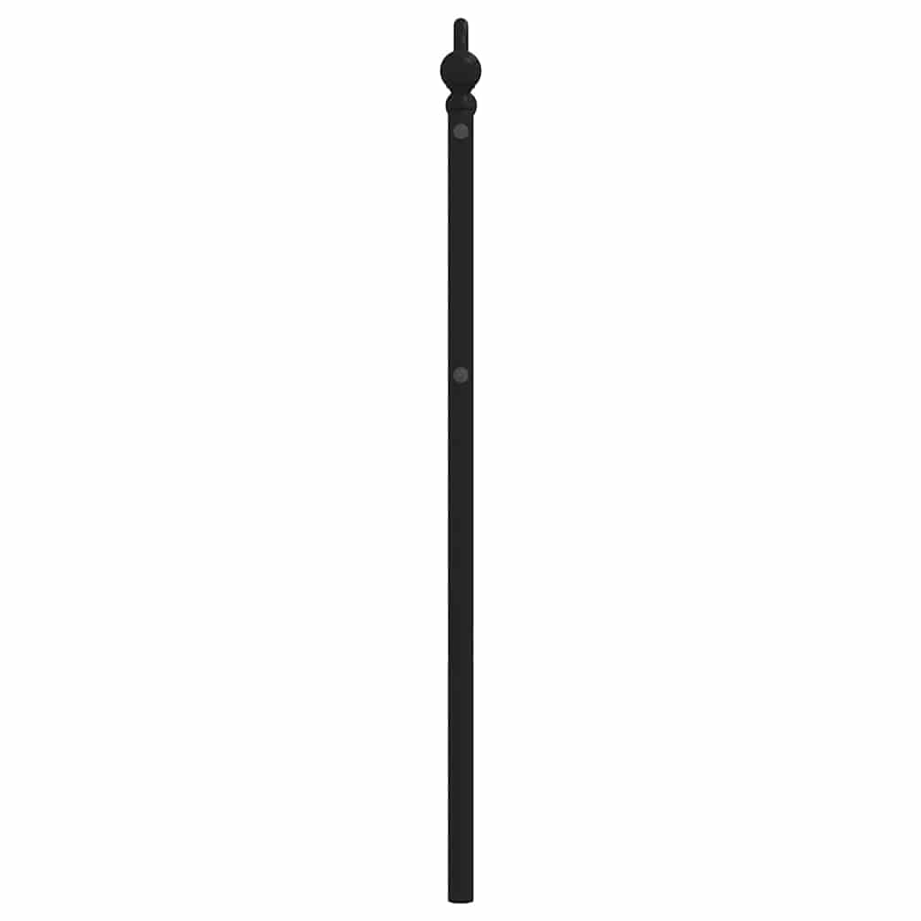 udskiftningsgavl 100 cm metal sort