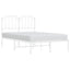 sengeramme med sengegavl 120x190 cm metal hvid