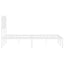 sengeramme med sengegavl 120x190 cm metal hvid