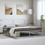 sengeramme med sengegavl 183x213 cm metal hvid