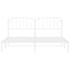 sengeramme med sengegavl 193x203 cm metal hvid