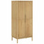klædeskab FLORO 77x53x171 cm massivt fyrretræ gyldenbrun