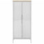 klædeskab FLORO 77x53x171 cm massivt fyrretræ hvid