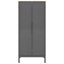 klædeskab FLORO 77x53x171 cm massivt fyrretræ grå
