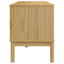 tv-bord FLORO 114x43x55 cm massivt fyrretræ gyldenbrun