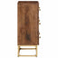 kommode 55x30x76 cm massivt mangotræ og jern