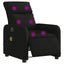 eldrevet massagestol stof sort