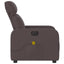 eldrevet massagestol stof mørkebrun