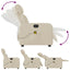 eldrevet massagestol stof cremefarvet