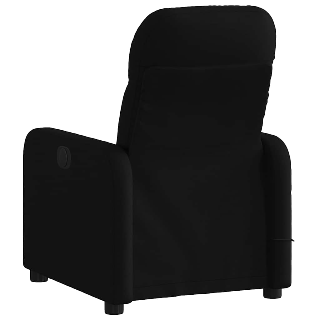 eldrevet massagestol stof sort