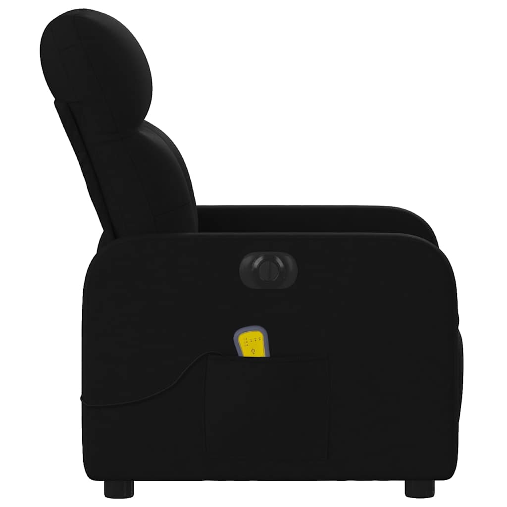 eldrevet massagestol stof sort