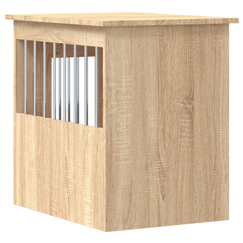 hundebur 45x62x59 cm konstrueret træ sonoma-eg